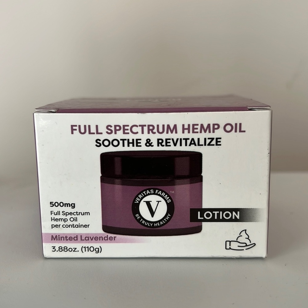Veritas Farms full spectrum lotion mint lavender exp 12/20